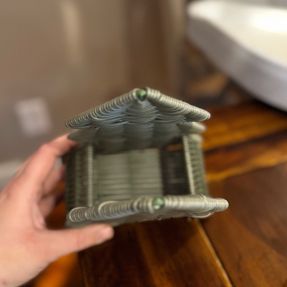 Green Wicker Christmas Tree Decor - Picture 3 of 3